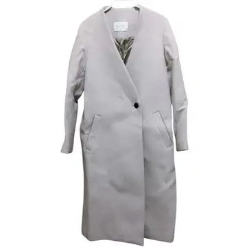 퍼블릭 도쿄 PUBLIC TOKYO 그레이 롱 코트 울