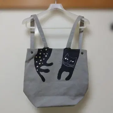 kitekite 고양이 디자인 그레이 백팩