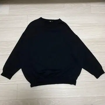 HARE 하레 맨투맨 후드티 블랙 긴팔 상의 그 남자 트레이닝 루즈핏