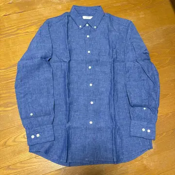 UNIQLO 프리미엄 린넨 셔츠 M 긴팔 BD셔츠(버튼 다운) GU