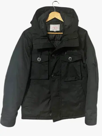 AVIREX 패딩 자켓 블랙