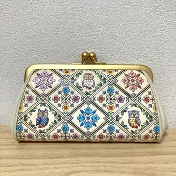 아사쿠사 문고 올빼미 가마구치 동전 지갑 가죽 귀여운 염색 유젠 어른