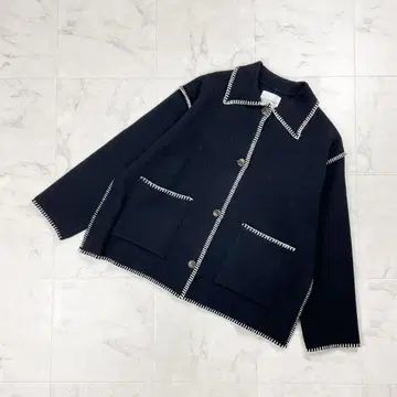 프릭스스토어 스티치 니트 자켓 블랙 사이즈 F*HD702