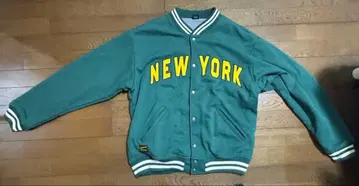 AVIREX 그린 바시티 자켓 NEW YORK L