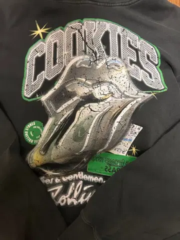 COOKIES 그래픽 후드티 블랙