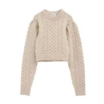 CLANE HAND CABLE COMPACT KNIT TOPS 클라네