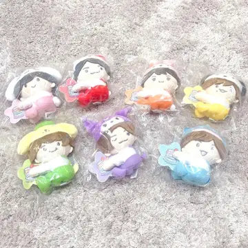 [ 새상품 컴플리트 ] 나니와단시 산리오 콜라보 클립 마스코트 7점
