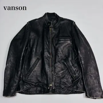 [ XL 상당 ] 80's vanson TYPE-B 싱글 라이더 자켓