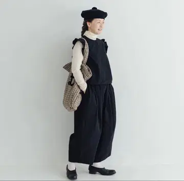 택 포함 새상품 ROBE de PEAU 로브데포 팬츠 블랙