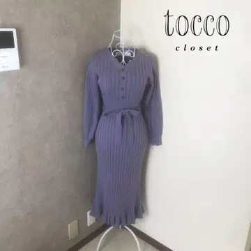 토코 클로젯 1회 착용 니트 원피스