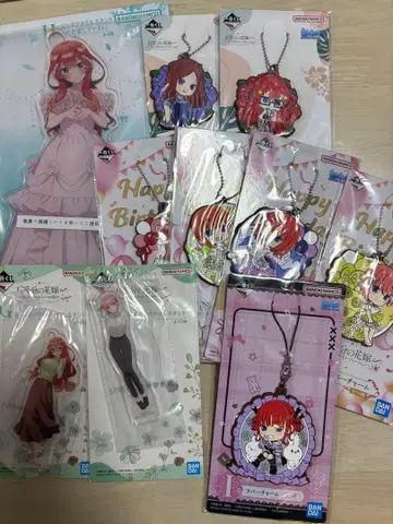 5등분의 신부 제일복권 아크릴 스탠드 묶음 판매