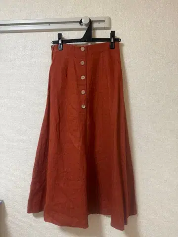 snidel 오렌지 버튼 플레어 스커트 사이즈 0