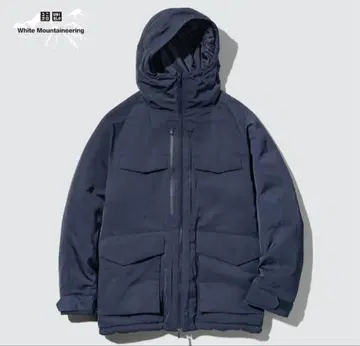 유니클로 x 화이트 마운티니어링 하이브리드 다운 오버사이즈 파카 M