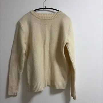 HARE 셰틀랜드 울 니트 스웨터 M 아이보리