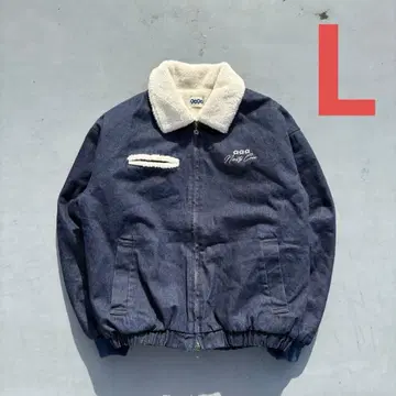 9090 Bullet Logo Boa Denim Jacket