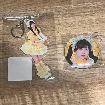 일본 무도관 ONELiFE! 복권 후쿠마루 우사 아크릴 키링 캔 배지