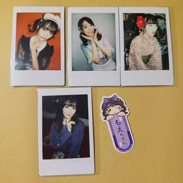 무지개콘 츠루미 모에 과거 폴라로이드 스티커 세트