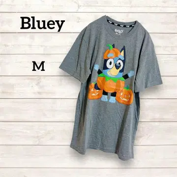할로윈 T셔츠 [ M ] 그레이 [ Bluey 블루이 ] 캐릭터