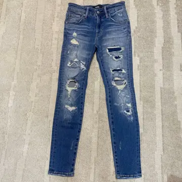AZUL by MOUSSY 데미지 스키니 데님