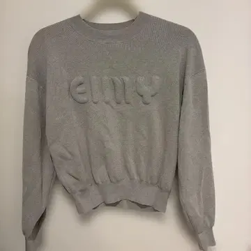 eimy istoire 스웨터 니트 그레이 루즈핏 소매