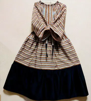 [ 기모노 리메이크 ] 순수 실크 실크 어른 귀여운 원피스