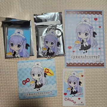 주문은 오므라이스입니까? 주문토끼 콜라보 치노 세트