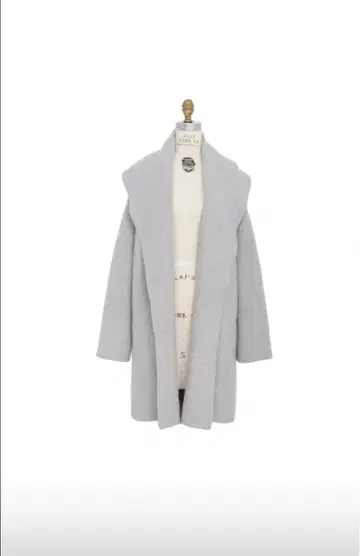 드로어 drawer 편직 니트 자켓 니트 코트 그레이