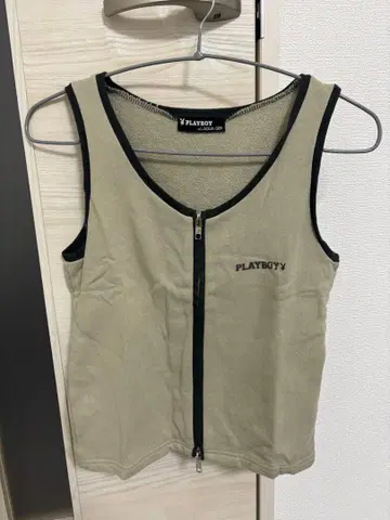 LAGUA GEM 지퍼 탱크탑 그레이