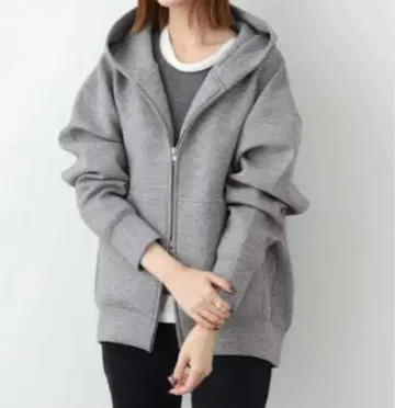 슬로브 이에나 집업 후디 그레이