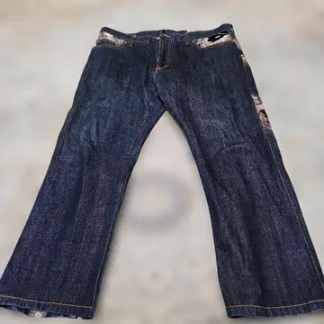 일본풍 패턴 데님 40인치