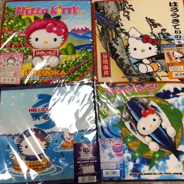 시즈오카 1] 지역 한정 헬로키티 핸드 타월 4개