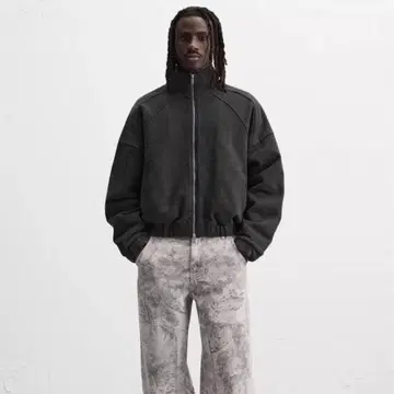 ZARA 자라 워시 가공 지퍼 자켓 M 완판템 짧은 기장