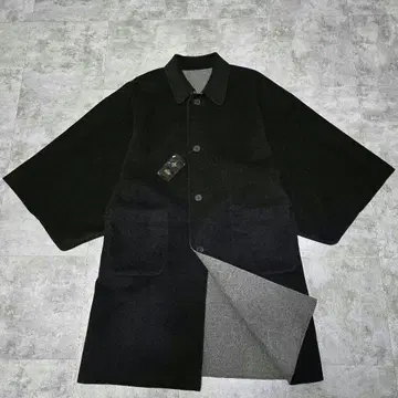 미사용급 archive M 일본 의류 코트 기모노 코트 리버서블 울