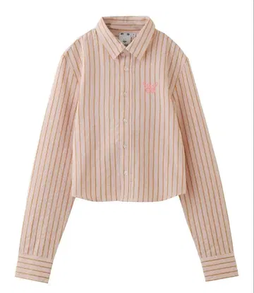 [ X-girl ] 버터플라이 스트라이프 셔츠 M 사이즈