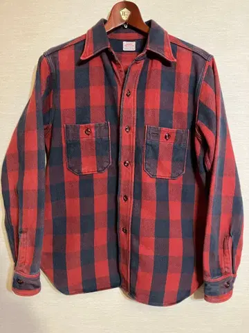 웨어하우스, 플란넬 셔츠 A 패턴, 빨간색과 네이비