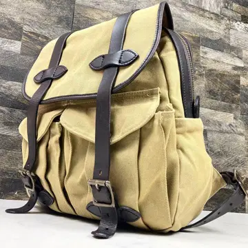 FILSON 럭색 TAN 럭색 캔버스 가죽