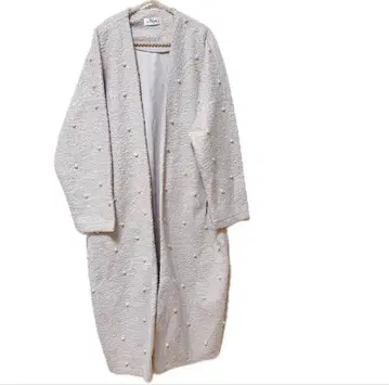 Myu 펄 버튼 롱 기장 오버코트