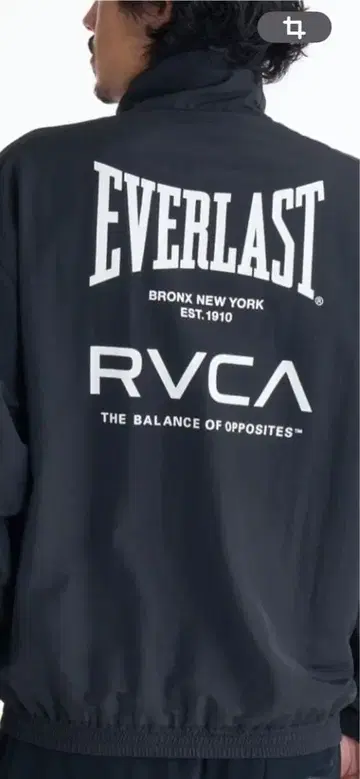 EVERLAST RVCA 나일론 자켓 블랙 미사용품 시착만 한 상품