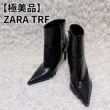 [컨디션 최상] ZARA TRF 숏부츠 스틸레토 24.5cm