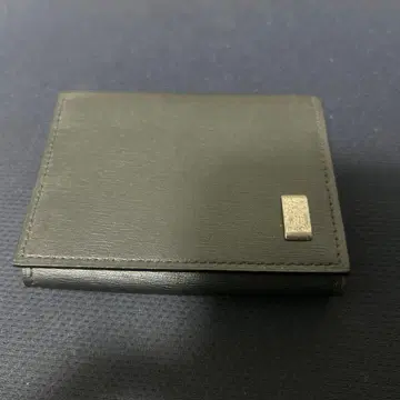 던힐 블랙 가죽 동전 지갑