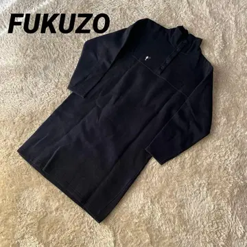 FUKUZO M 맨투맨 긴팔 원피스 네이비 M 자수 후쿠조