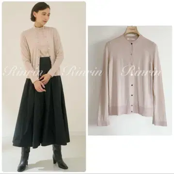 ANAYI 메리노울 크루넥 가디건 38