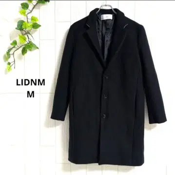 새상품급 LIDNM 리드롬 울 체스터 코트 unisex 네이비 M