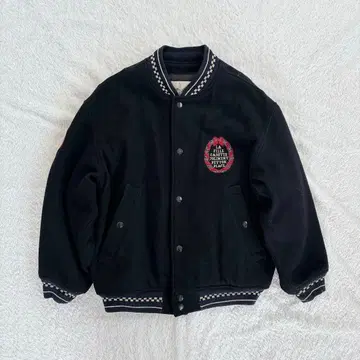 Peyton Place 바시티 자켓 페이튼 플레이스 파이브 폭스 블랙