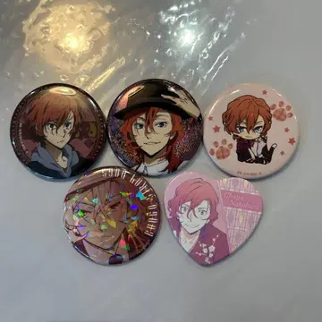 [낱개 판매 가능] 문호 스트레이독스 나카하라 츄야 캔뱃지 5개 세트
