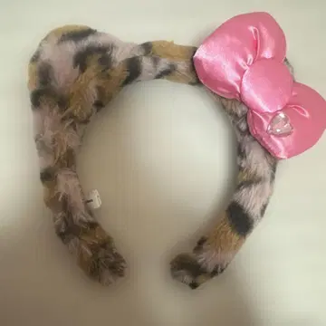USJ 레오파드 무늬 귀 달린 머리띠
