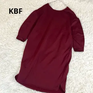 KBF 어반 리서치 백 V 오버 사이즈 원피스 기모 볼륨 소매