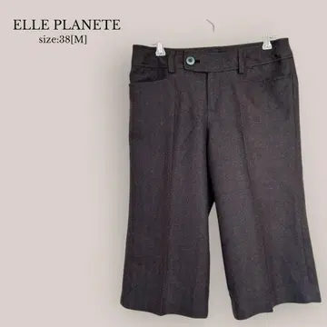 ELLE PLANETE 새상품급 카프리 기장 팬츠 슬랙스 가우초 크롭