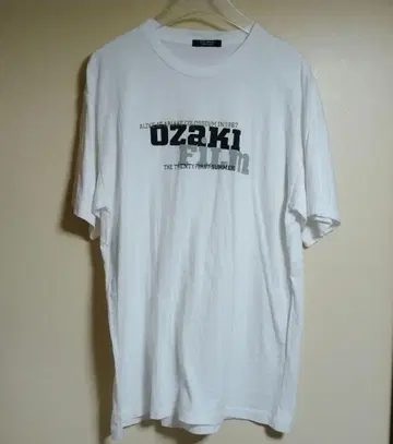 오자키 유타카 OZAKI FILM 티셔츠 화이트