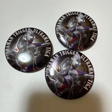 울트라맨 티가 울트라맨 트리거 캔뱃지 3개 세트